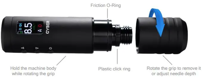 CYBER Wireless Smart Pen Lithuanian Irons Tattoo Machine-FIG3