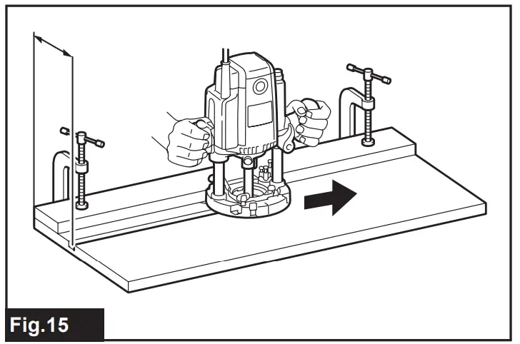 makita RP2303FC Series Electric Plunge Router - fig 15