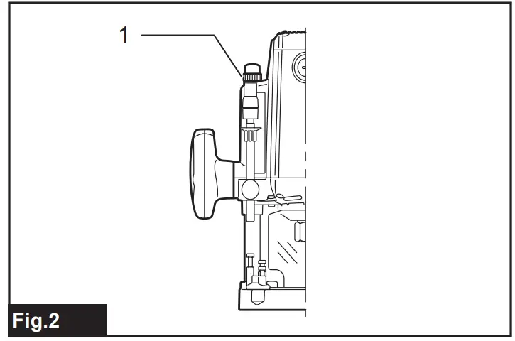 makita RP2303FC Series Electric Plunge Router - fig 2