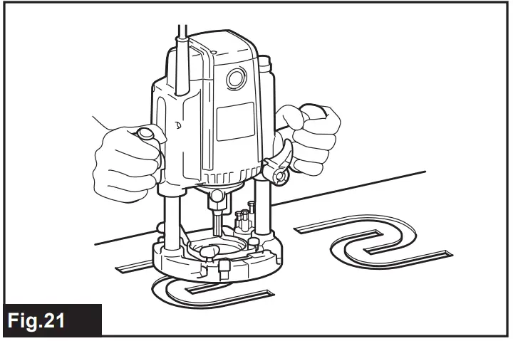 makita RP2303FC Series Electric Plunge Router - fig 21