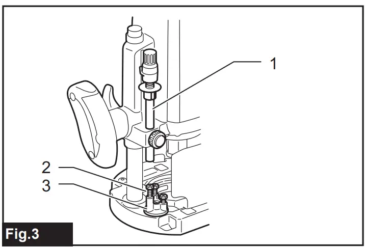 makita RP2303FC Series Electric Plunge Router - fig 3