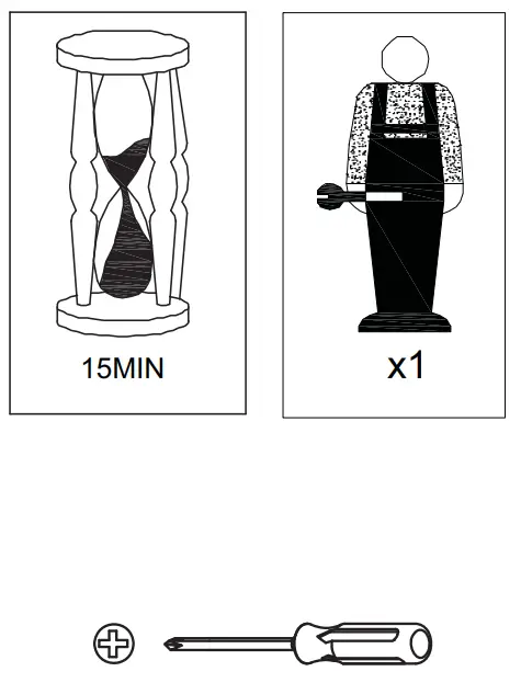 ModernLuxe L-WF297940AAM Wooden Nightstand with Two Drawer and Metal Feet Antique Style Bedside Table - fig 1