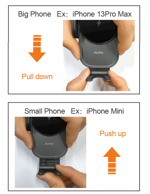 Auckly CW15 Automatic Car Charger Holder - big phone