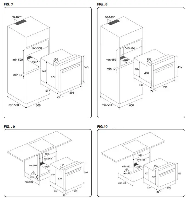 TEKA Tz 6415 4 Fire Hob 4 Beveled Areas - Fig2