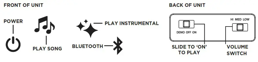 eKids WH 115 Bluetooth Sing-Along Boombox - overview 1