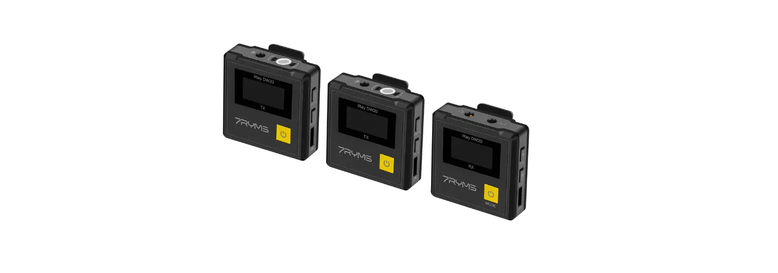 7ryms Iray Dw20 Pro 2.4g Dual Channel Wireless Microphone User Manual