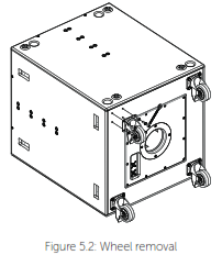 VOID Nexus Q 4x12 Inch Horn Loaded Upper Bass Speaker - Figure Wheel removal