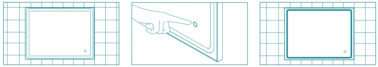 HORNBACH 10591642 Mia Black LED Mirror - Assembly 1