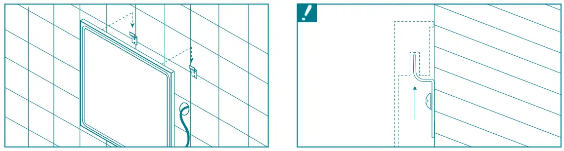 HORNBACH 10591642 Mia Black LED Mirror - Assembly