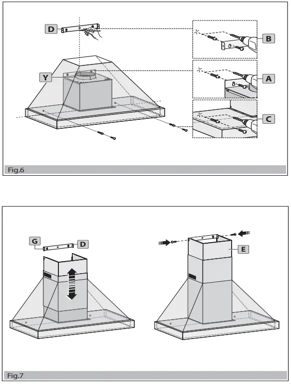 Bertazzoni K120HERTX Chimney Hood - fig 6