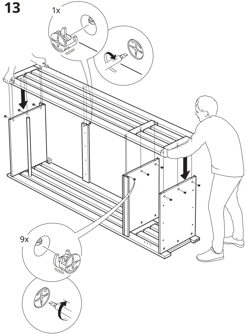 IKEA 204 741 73 PANGET Storage Bench White - Figure 12