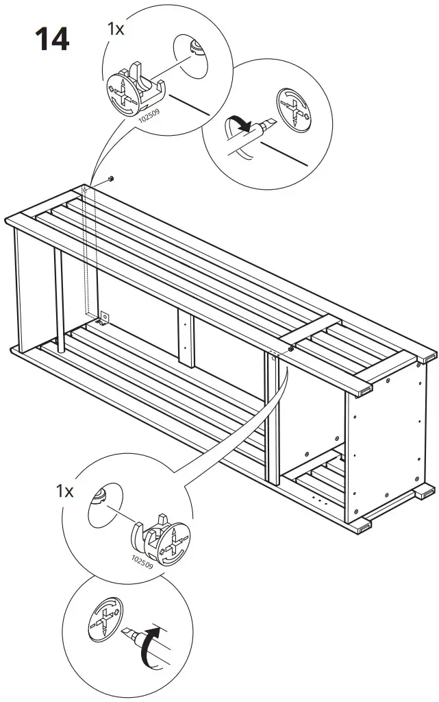 IKEA 204 741 73 PANGET Storage Bench White - Figure 13
