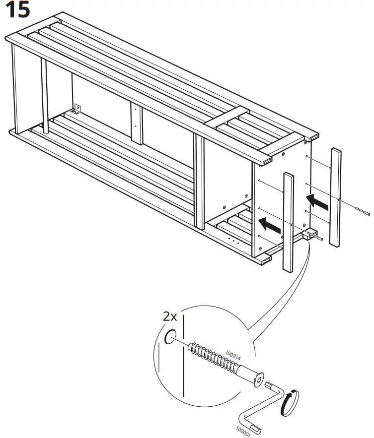 IKEA 204 741 73 PANGET Storage Bench White - Figure 14