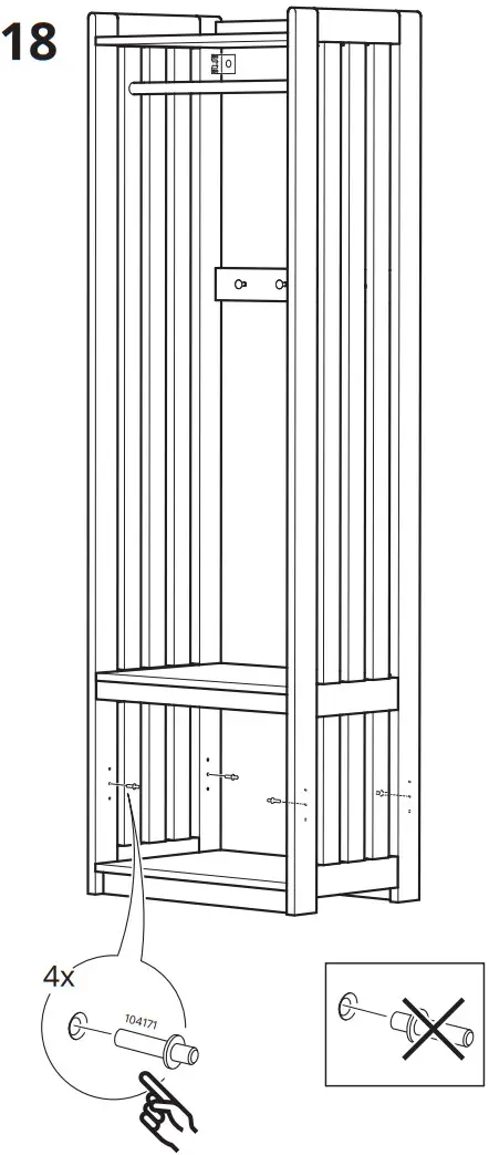 IKEA 204 741 73 PANGET Storage Bench White - Figure 17