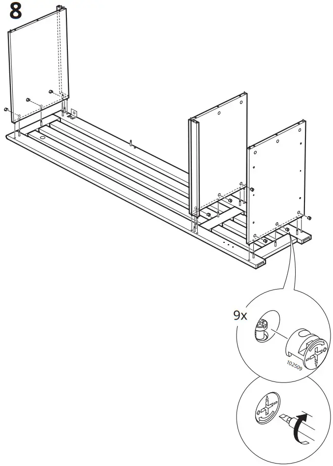 IKEA 204 741 73 PANGET Storage Bench White - Figure 8