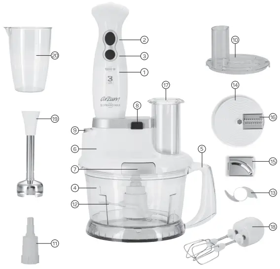 Arzum-AR1004-SOPRANO-MAX-Blender-Set-fig-1