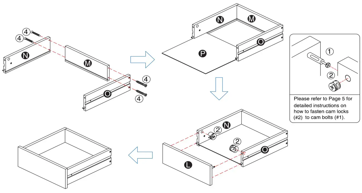 Furniture of America FGI-2087C35-TR Cheverly Vintage Gray Oak Multiple Storage TV Tower - Hardware 2