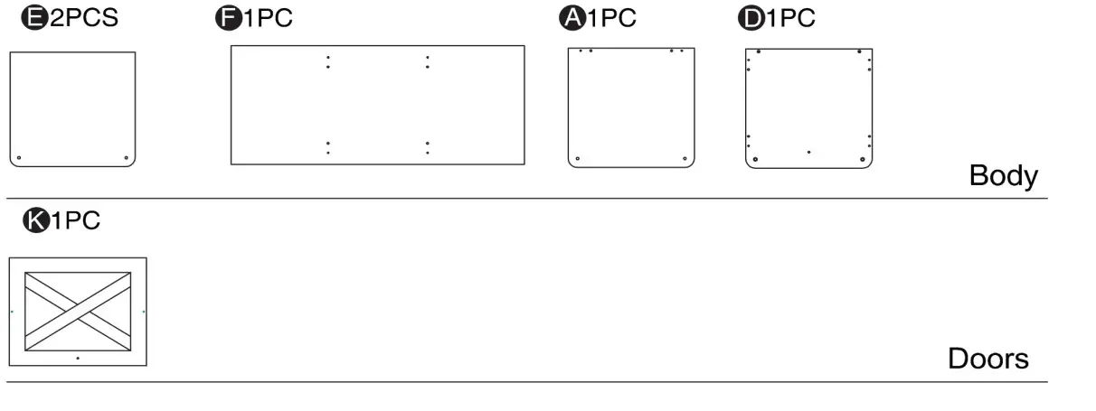 Furniture of America FGI-2087C35-TR Cheverly Vintage Gray Oak Multiple Storage TV Tower - get ready 1