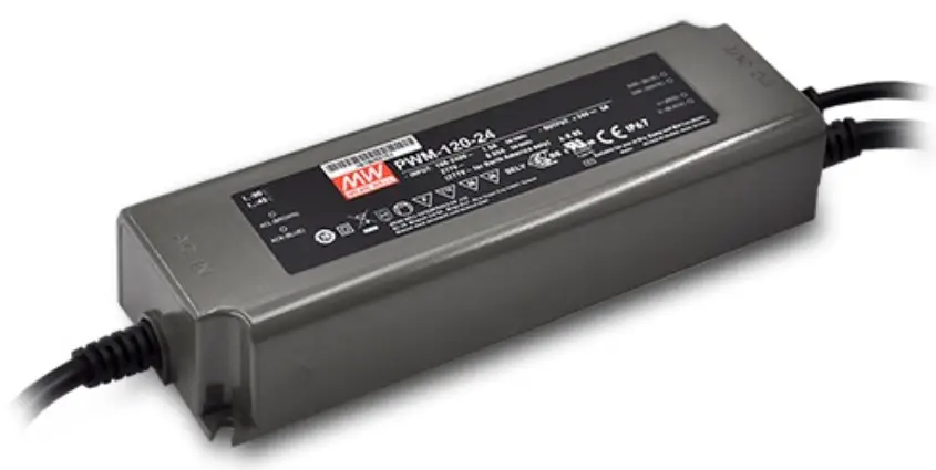 MEAN WELL PWM-120 Series 120W Constant Voltage PWM Output LED Driver
