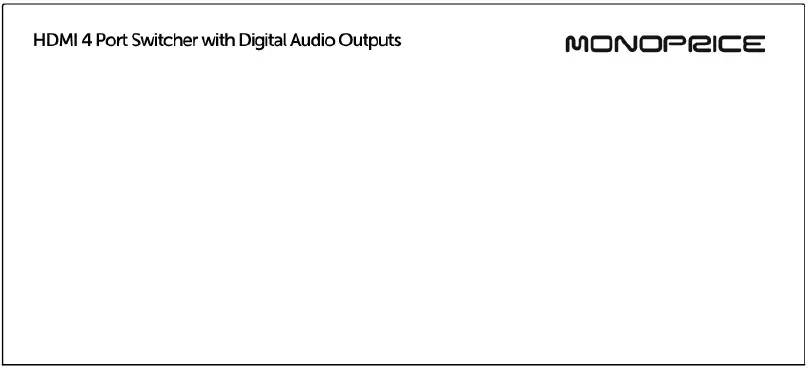 Monoprice 105557 Blackbird 4x1 HDMI 1.4 Switch-FIG-2