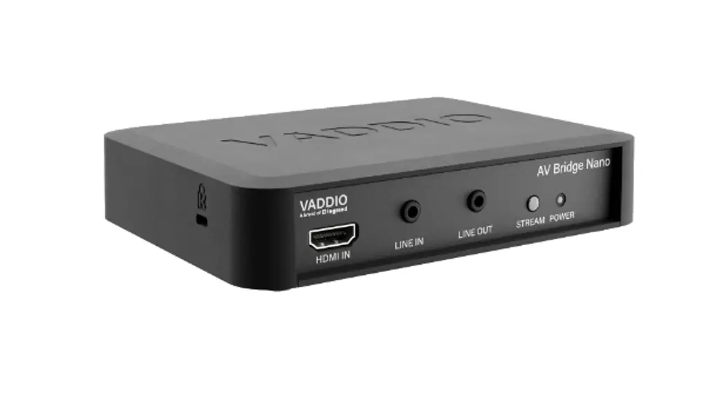 Vaddio 999-82600-000 Av Bridge Nano Audio Video Encoder User Guide Vaddio 999-82600-000 Av Bridge Nano Audio Video Encoder User Guide