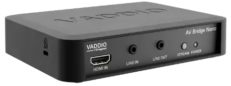 VADDIO 999-82600-000 AV Bridge Nano Audio Video Encoder