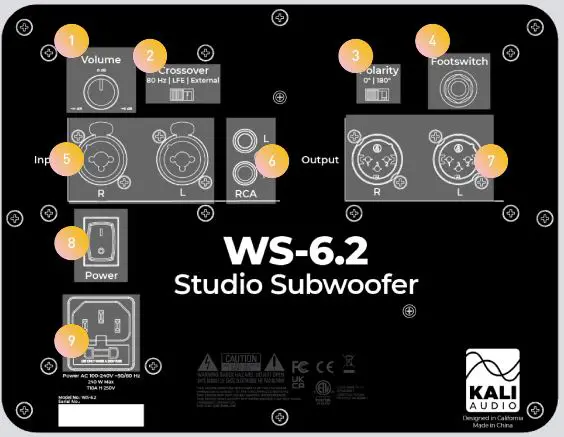 KALI AUDIO WS-6.2 Watts WS-6.2 Subwoofer-fig3
