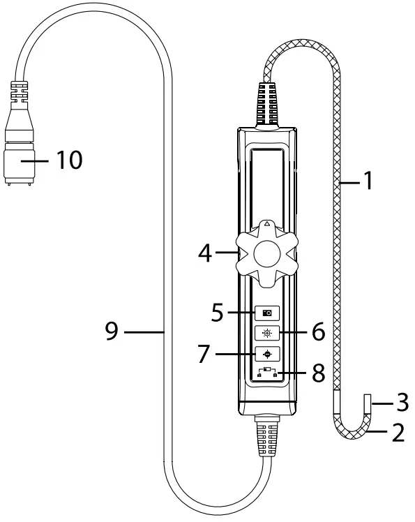 EXTECH HDV7C A2 39 HD 1 Two Way Articulating Camera Probe - Description