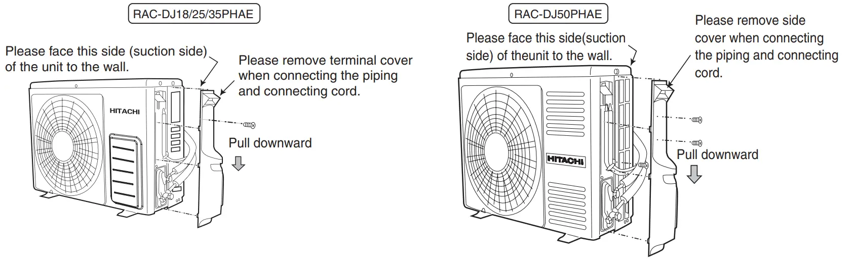 RAC DJ18/25/35PHAE and RAC-DJ50PHAE