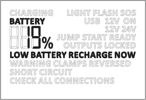 MATSON MA35000 - Battery charge level