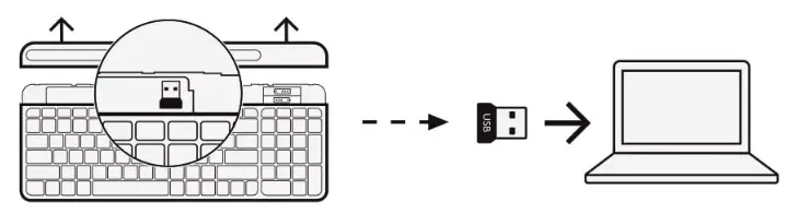 logitech B0BWV5L9JP Remove Keyboard Battery Door - HOW TO SET UP 3
