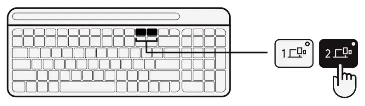 logitech B0BWV5L9JP Remove Keyboard Battery Door - HOW TO SET UP 6