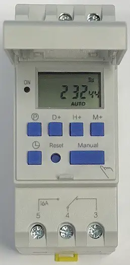 HEVAC TM 919 240v Time Switch - cover