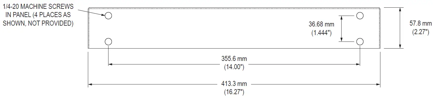 HIS KB-DT5K-PM45 45 Degree Panel Mount Keyboard 2