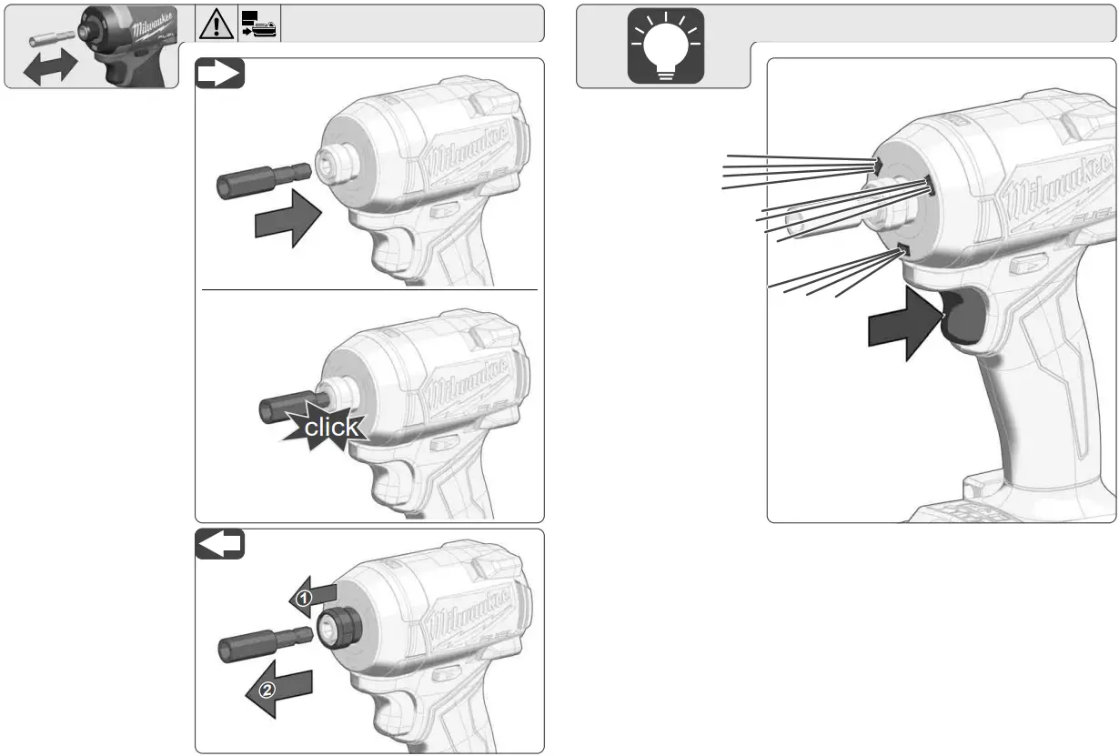milwaukee M18 FID3 Hex Brushless Impact Driver Body Only - Description 2