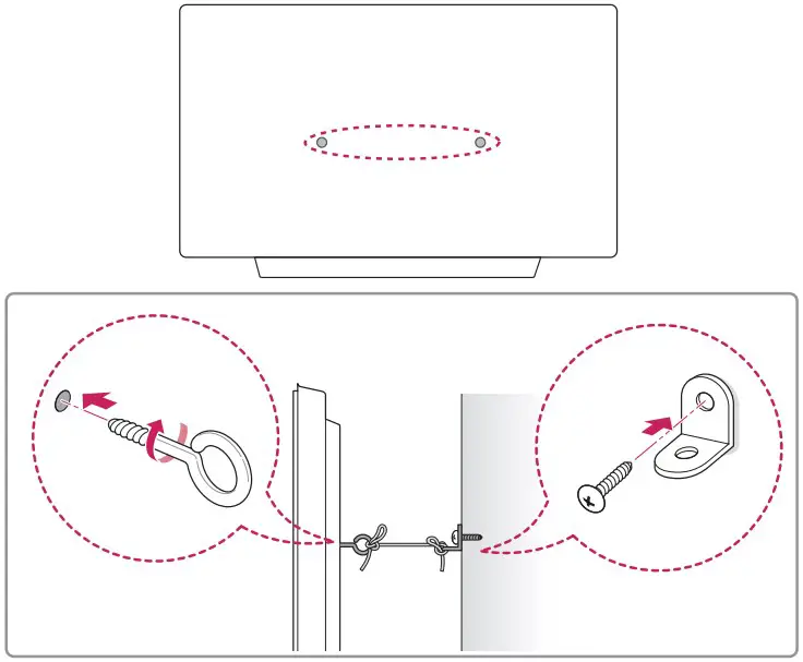 Securing the TV to a Wall