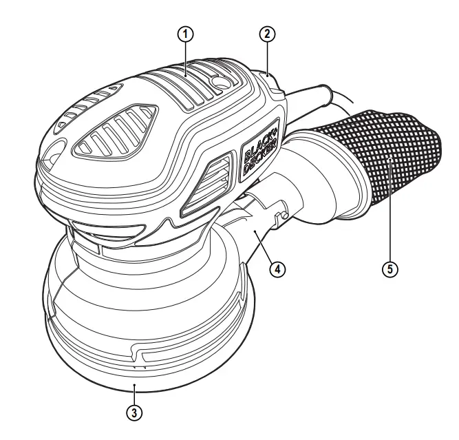 BLACK-DECKER-KA199-Random-Orbital-Sander-fig-1