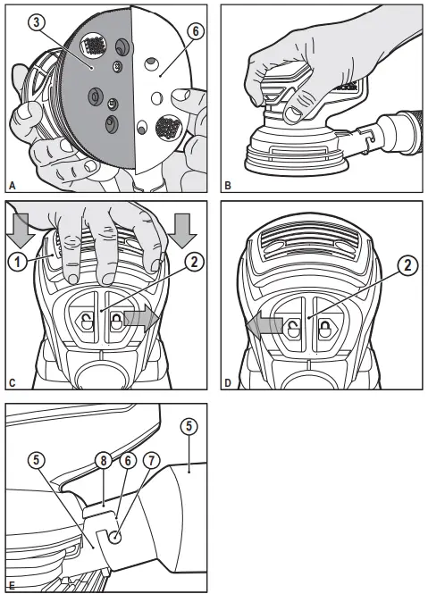 BLACK-DECKER-KA199-Random-Orbital-Sander-fig-2