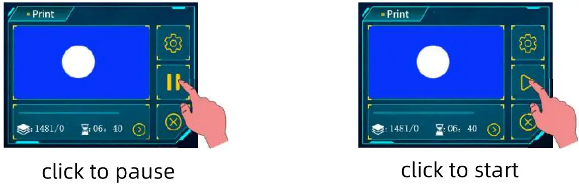 ANYCUBIC Photon M3 3D Printer - pause and start