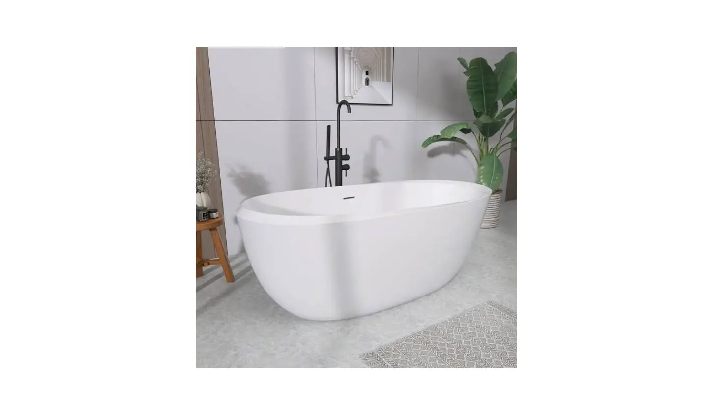 Getpro Gs310 67 Inch Acrylic Flatbottom Single Slipper Non-whirlpool Freestanding Soaking Bathtub Instruction Manual