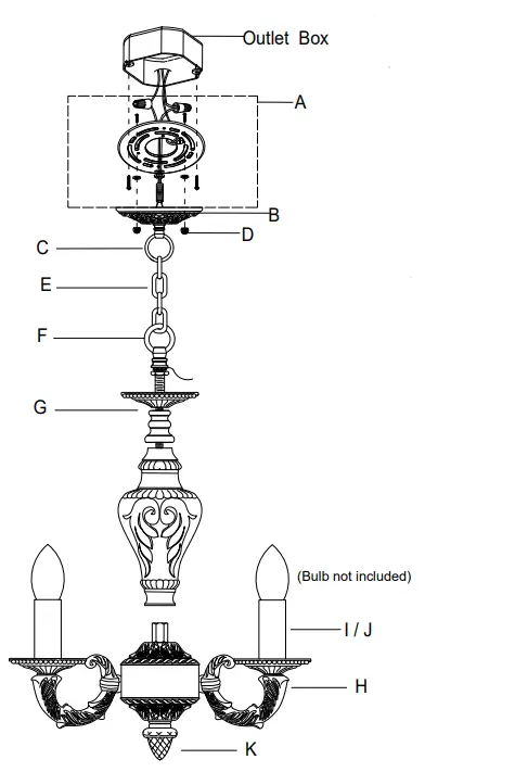 CRYSTORAMA-5024-AW-RO-MWP-Paris-Market-4-Light-Antique-White-Mini-Chandelier-fig 5