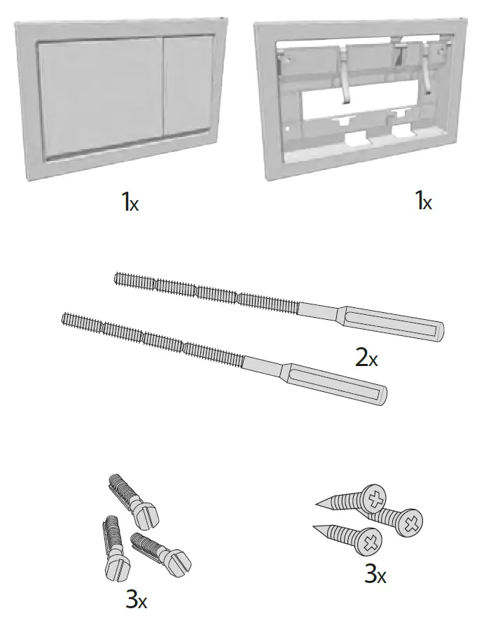 cersanit 30-0501-1094 ENTER Flush Button-FIG-1