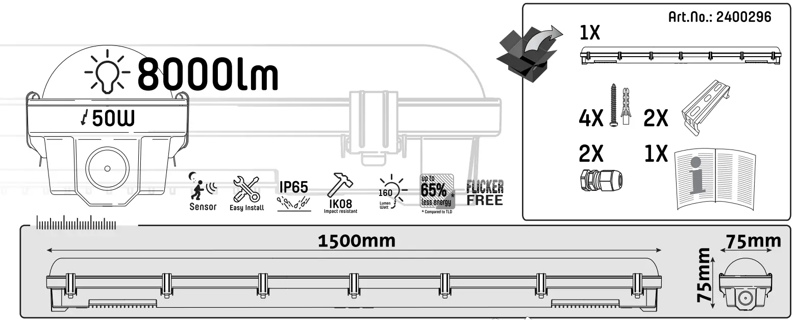 SHADA 2400296 LED Pro Light - fig 1