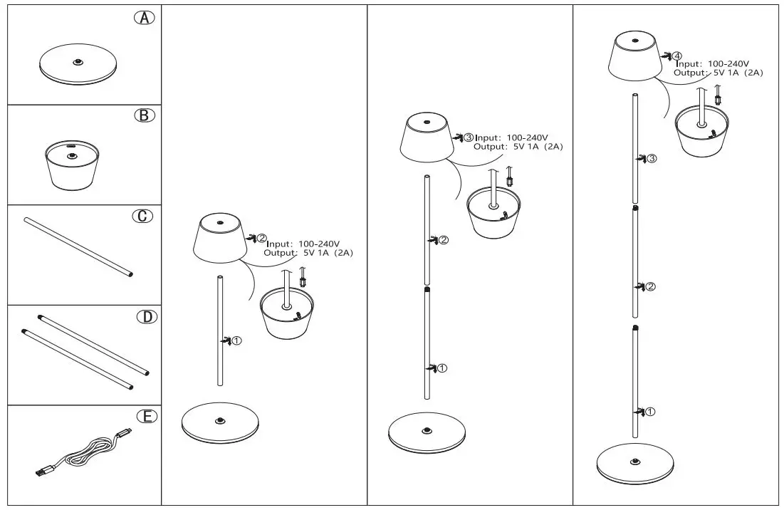 V-TAC UK VT-7544 Table Lamp-fig5