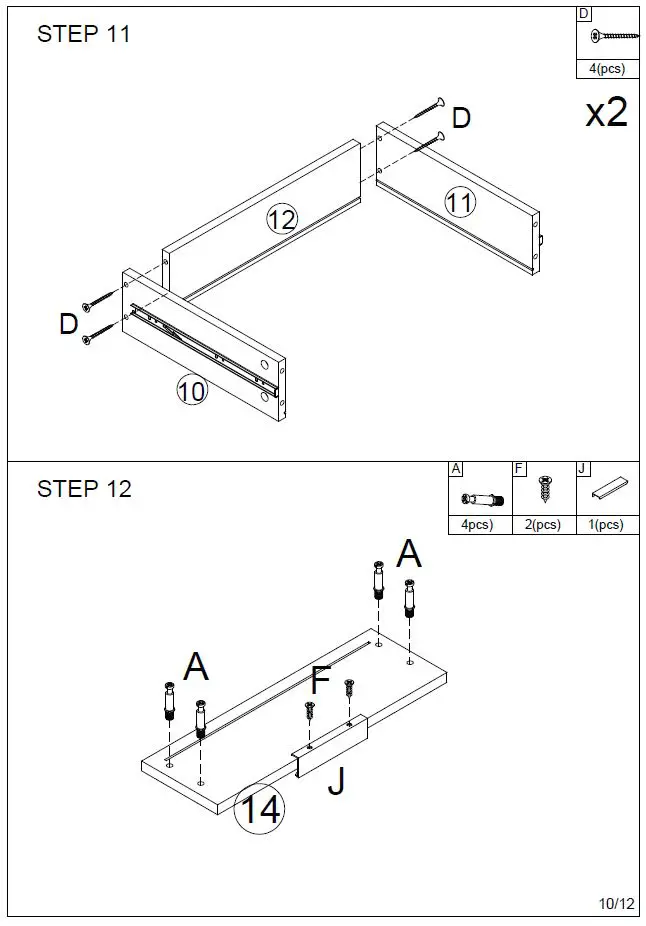 ModernLuxe WF299746AAK Nightstand with USB Charging Station Instruction Manual-FIG-10