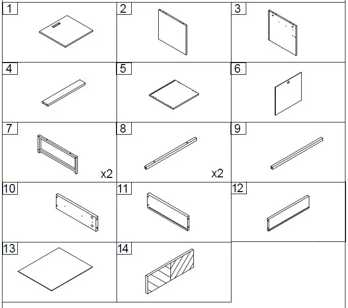 ModernLuxe WF299746AAK Nightstand with USB Charging Station Instruction Manual-FIG-2