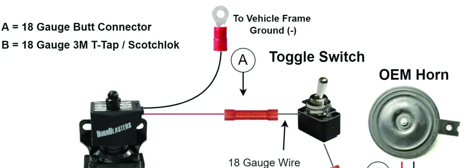 HornBlasters Conductors Special 244 Nightmare Edition Train Horn Kit - wiring 2