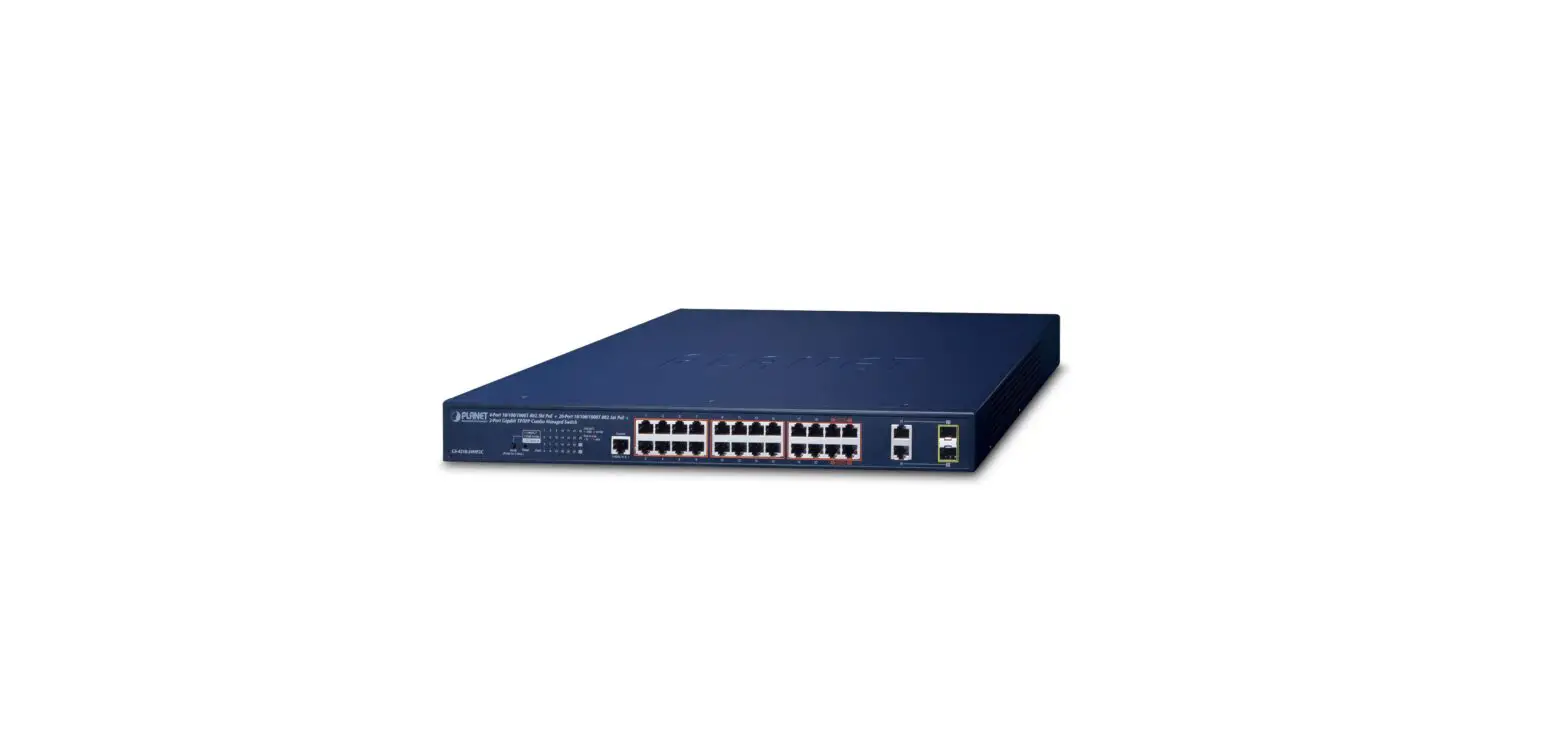 Planet Gs-4210 802.3bt Poe++ Series L2/l4 Managed Gigabit Ethernet Switch Installation Guide