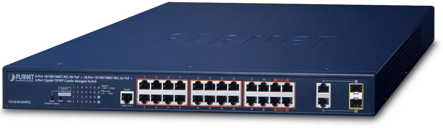 PLANET-GS-4210-802.3bt-PoE++-Series-L2L4-Managed-Gigabit-Ethernet-Switch-product