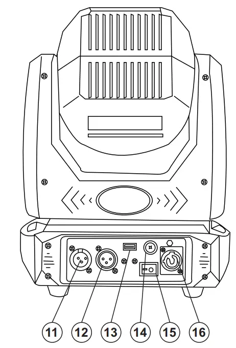 eurolite 00129592 LED TMH-S90 Moving Head Spot - DESCRIPTION OF THE DEVICE 1